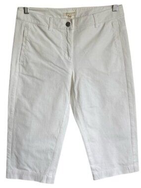Eileen Fisher Bermuda Shorts in White - PS